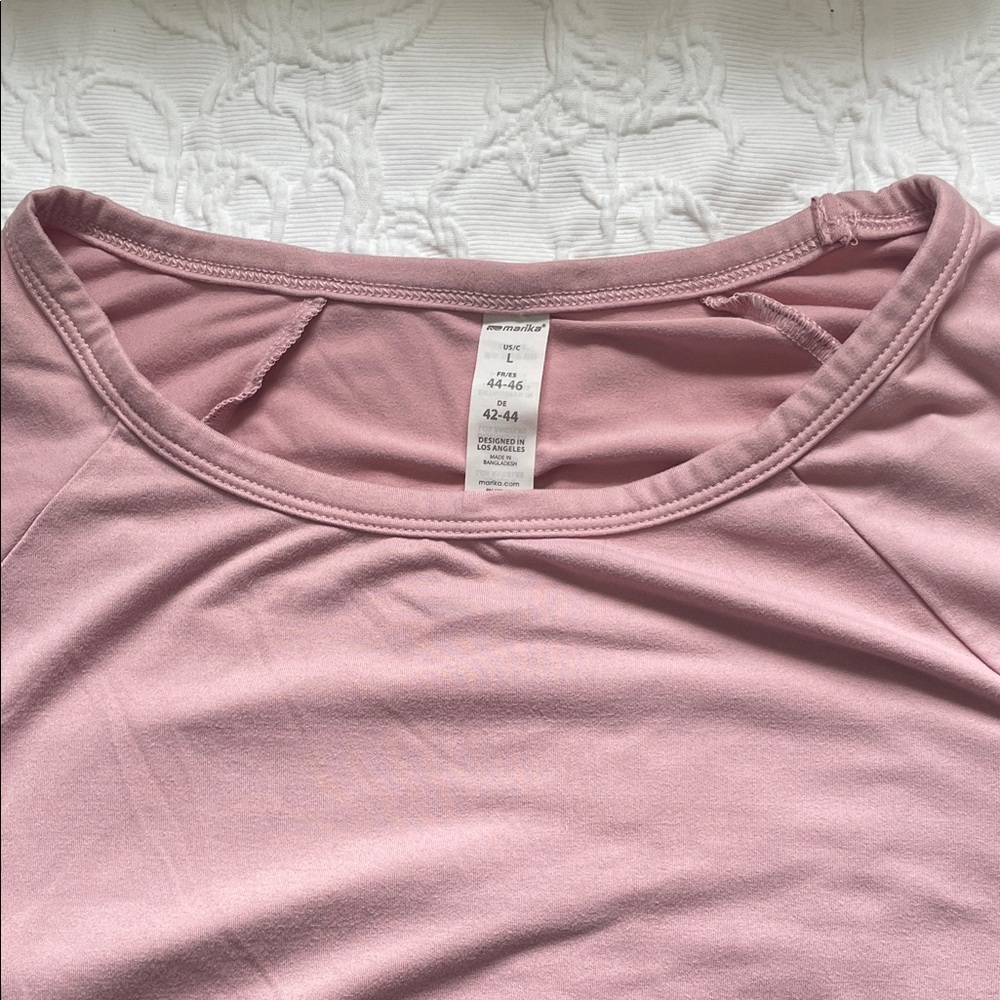 Marika Women's Soft Pink Long Sleeve Top